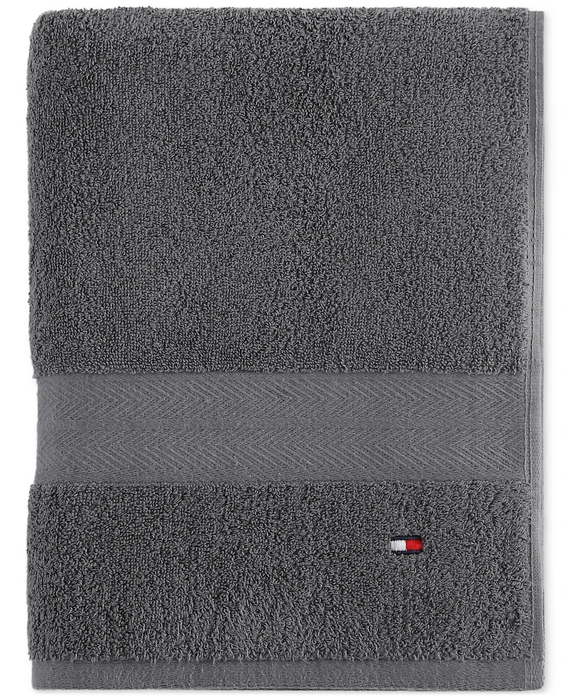 Tommy Hilfiger Home Modern American Solid Cotton Bath Towel, 30" x 54"