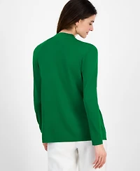 Anne Klein Petite Malibu Patch-Pocket Cardigan