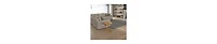 Compact C-Shaped Side Table with Drop-Edge Mango Wood Surface
