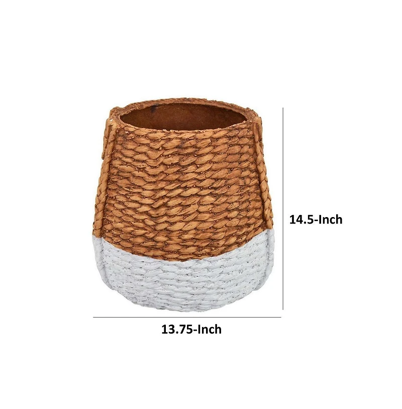 Rope Woven Design Planter for Stylish Indoor & Outdoor Decor