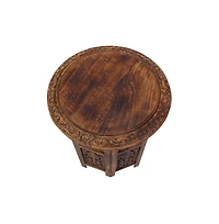 Folding Accent Table for Stylish and Space-Saving Convenience