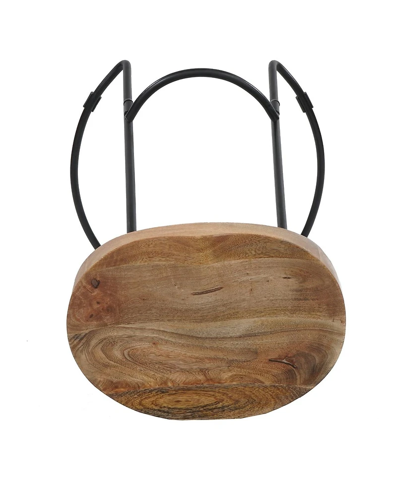 Handcrafted Backless Counter-Height Barstool for Rustic and Stylish Seating