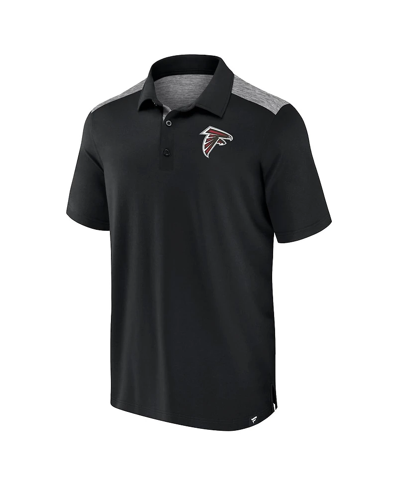 Fanatics Men's Black Atlanta Falcons Long Shot Polo Shirt