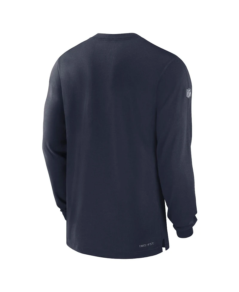 Nike Men's Navy Houston Texans Player Long Sleeve Performance T-Shirt