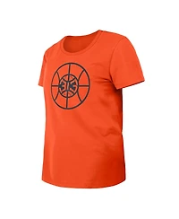 New Era Women's Orange Detroit Pistons 2023/24 City Edition T-Shirt