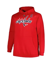 Profile Men's Alexander Ovechkin Red Washington Capitals Big Tall Name Number Pullover Hoodie