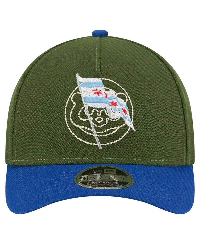New Era Men's Dark Green Chicago Cubs City Feature 9Forty A-Frame Adjustable Hat