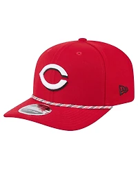 New Era Men's Red Cincinnati Reds Multi-Rope 9Seventy Stretch-Snap Hat