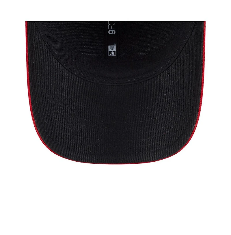 New Era Men's Black/Red Cincinnati Reds Player Replica 9Forty Adjustable Hat