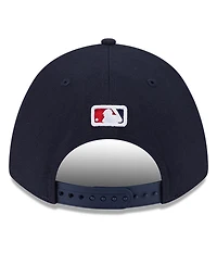 New Era Men's Navy/Red Los Angeles Angels Player Replica 9Forty Adjustable Hat