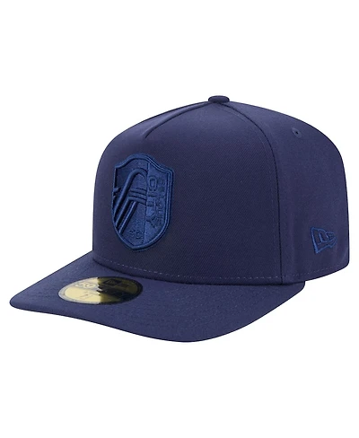 New Era Men's Navy St. Louis City Sc Color Pack A-Frame 59FIFTY Fitted Hat