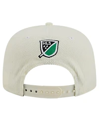 New Era Men's Cream Austin Fc 2025 Kickoff Snapback Golfer Hat