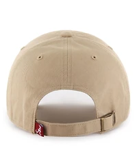 '47 Brand Men's Khaki Alabama Crimson Tide Clean Up Adjustable Hat