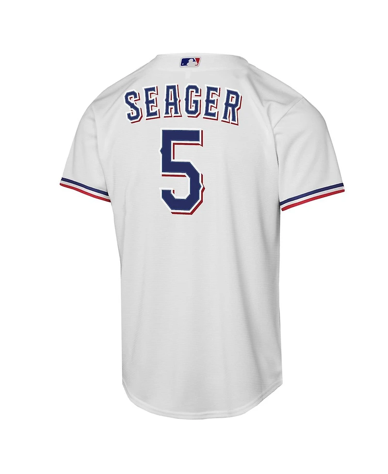 Nike Big Boys and Girls Corey Seager White Texas Rangers Home Replica Player Jersey