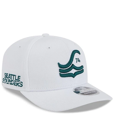 New Era Men's White Seattle Sounders Fc 2025 Jersey Hook 9SEVENTY Stretch-Snap Hat
