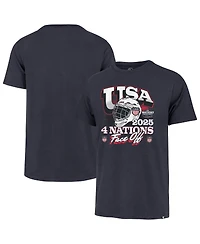 '47 Brand Men's Navy Usa 2025 4 Nations Face-Off Premier Franklin T-Shirt