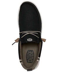 Hey Dude Men's Wally Summer Linen Casual Moccasin Sneakers from Finish Line