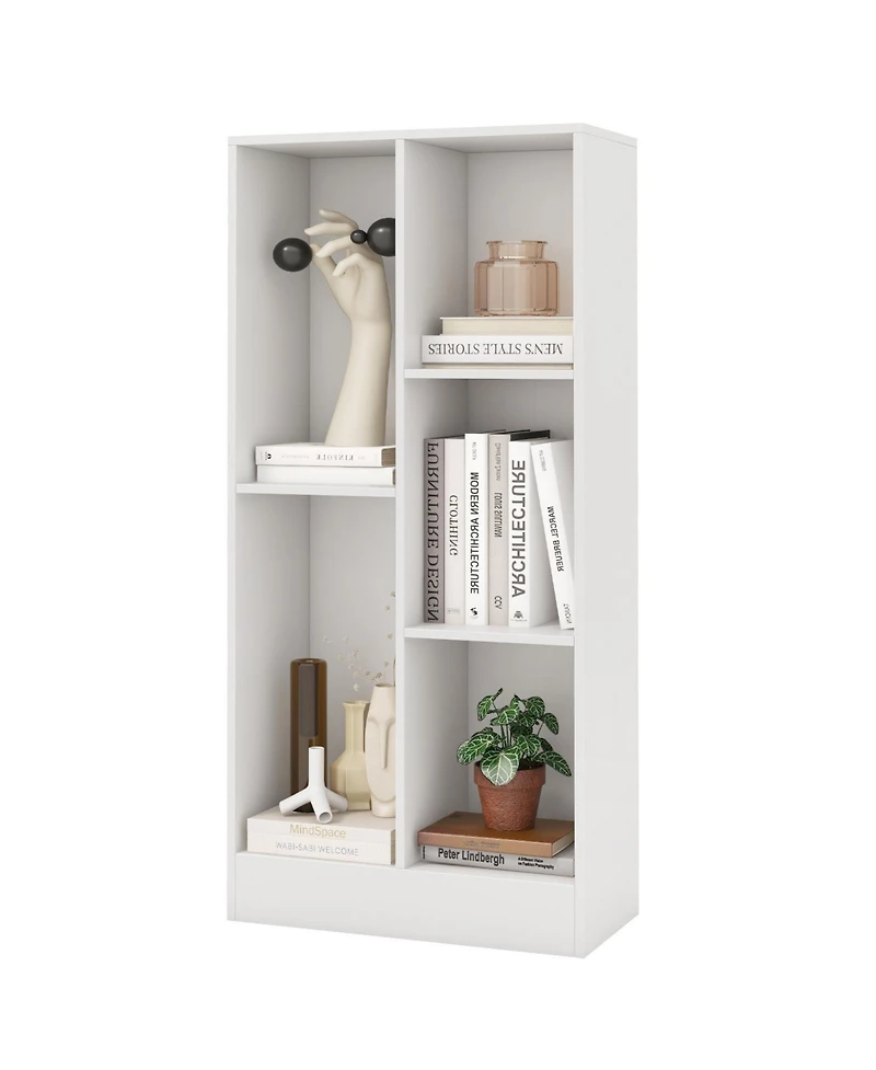 41 Inches 5-Cube Floor Bookcase with 2 Anti-Tipping Kits