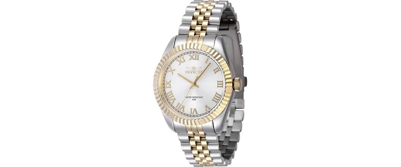 Invicta Women's 47414 Specialty Quartz 3 Hand Silver Dial Watch