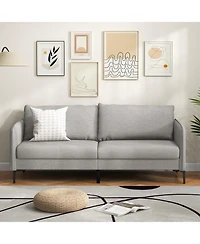 Modern 76 Inch Loveseat Sofa Couch for Apartment Dorm with Metal Legs