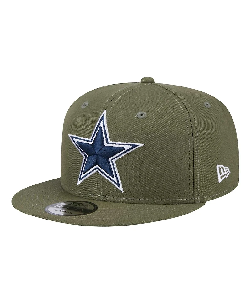 New Era Men's Olive Dallas Cowboys Main 9FIFTY Snapback Hat