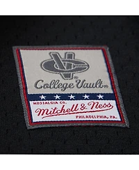 Mitchell & Ness Men's Black Michigan Wolverines On The Clock Full-Button Fashion Jersey