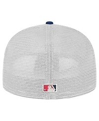 New Era Men's Navy Atlanta Braves Team Color 59Fifty Trucker Fitted Hat