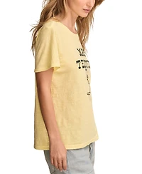 Lucky Brand Women's Mas Tequila Graphic Classic Cotton Crewneck T-Shirt