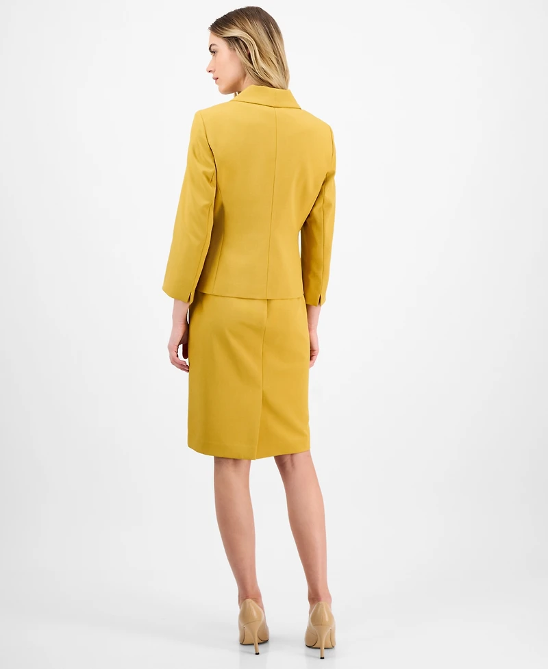 Le Suit Women's Shawl-Collar Jacket & Sleeveless Dress Suit Set, Regular & Petite