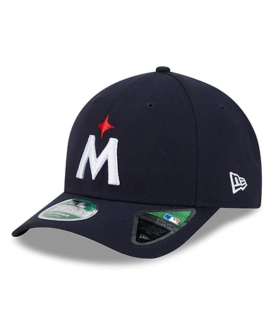 New Era Men's Navy Minnesota Twins Player Replica 9Forty Adjustable Hat