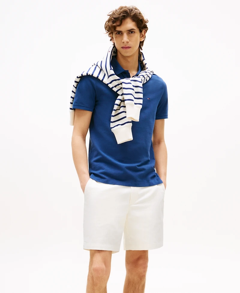 Tommy Hilfiger Men's Short Sleeve Garment-Dyed Polo Shirt