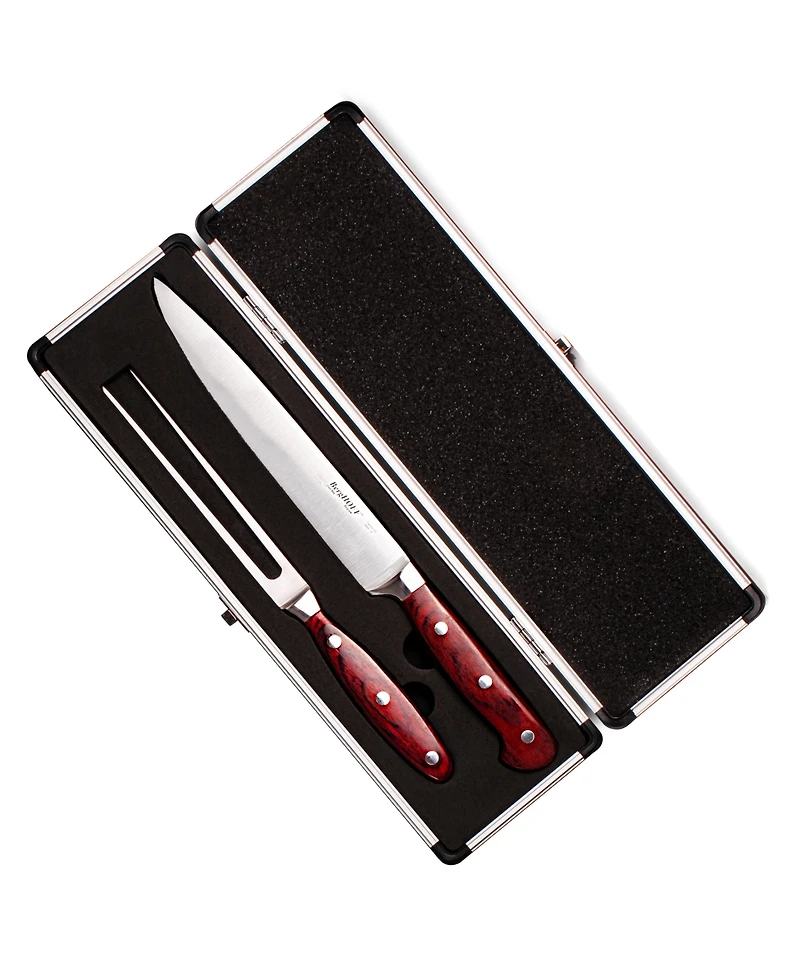 BergHOFF Pakka Wood 9-Piece Steak Carving Knife Set
