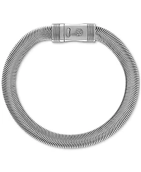 Esquire Men's Jewelry Flat Snake Chain Bracelet in Stainless Steel