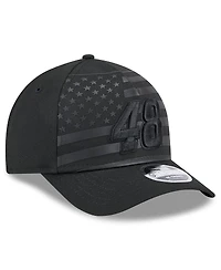 New Era Men's Black Alex Bowman American Flag 9FORTY M-Crown A-Frame Adjustable Hat