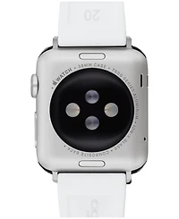 Coach Women's Quilted White Silicone Apple Watch Strap 38mm, 40mm, 41mm