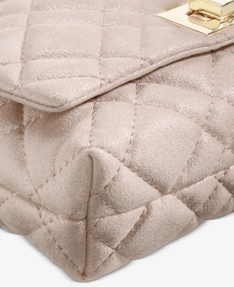 I.n.c. International Concepts Small Ajae Pearlized Quilted Crossbody, Exclusively at Macy's