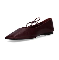 Sway Burgundy Leather Ballet Flats