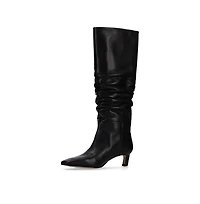 Kalila Black Leather Boots