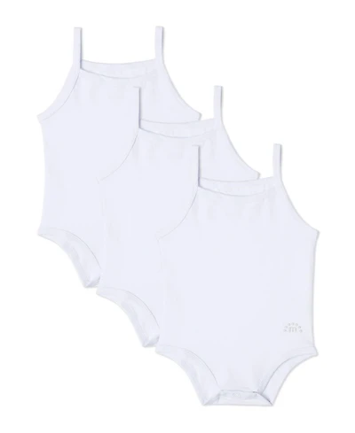 MeMoi Baby Girls 3 Pair Pack Unisex Combed Cotton Rich Bodysuits