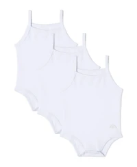 MeMoi Baby Girls 3 Pair Pack Unisex Combed Cotton Rich Bodysuits