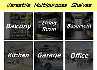 5 Tier Heavy Duty Metal Storage Shelves,Easy to Assemble,Adjustable,Storage Shelves for Basements, Garages and Kitchen, 72 "H35.4 "W17.7 &#x