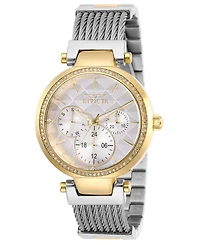 Invicta Women's 28921 Angel Quartz 3 Hand White Dial Watch
