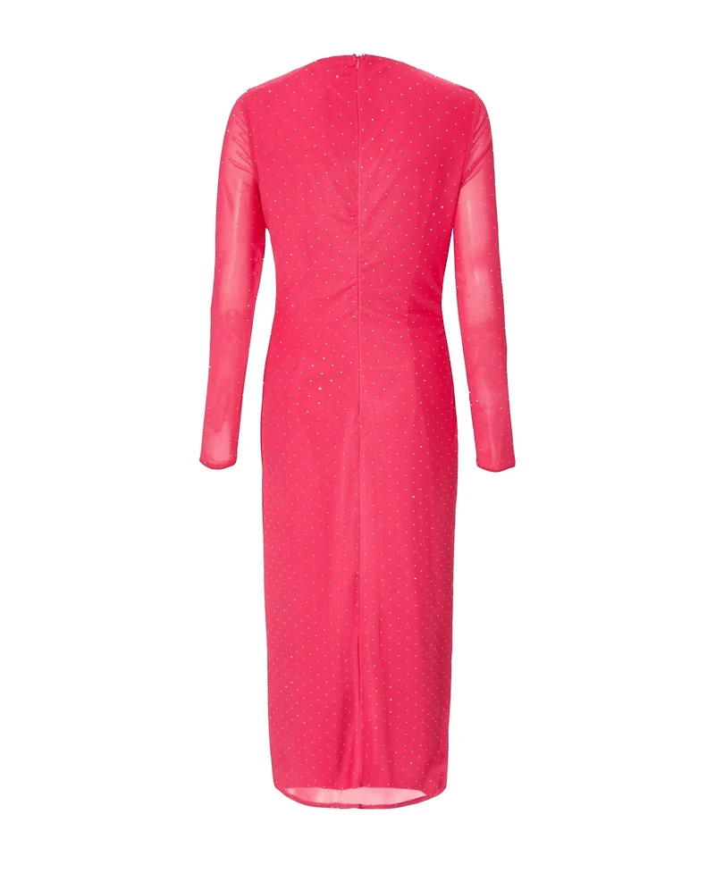 Quiz Women's Mesh Hotfix Maxi Dress
