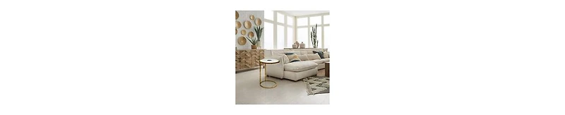 Marble & Agate Inlay End Table – Foil Finish Iron Frame for a Luxe Look