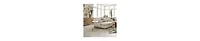 Marble & Agate Inlay End Table – Foil Finish Iron Frame for a Luxe Look