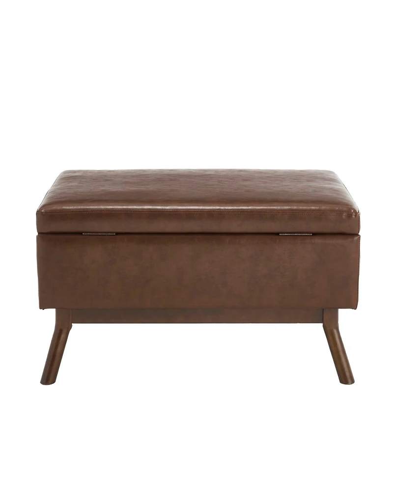 Streamdale Mid-century modern storage bench/coffee table, Assembled, Living/entry/family room