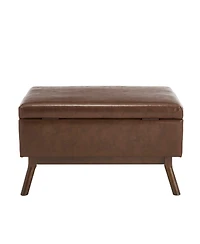 Streamdale Mid-century modern storage bench/coffee table, Assembled, Living/entry/family room