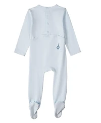 MeMoi Baby Boys 2 Piece "Boy And His Waddling Ducks" Rich Footie Set