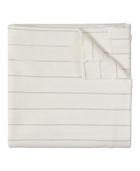MeMoi Baby Girls 3 Piece Unisex Ribbed Shimmer Stripe Footie Set