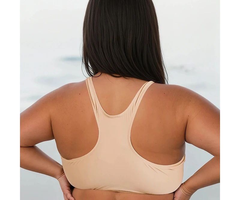 Calypsa Plus Racerback Swim Bra with Removable Cups